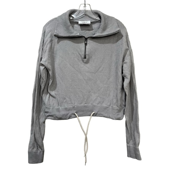 Varley Light Gray Quarter-Zip Sweatshirt - Picture 4 of 7